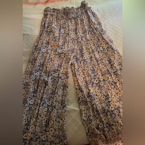 Floral Wide-Leg Pants